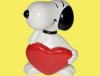 1980s Snoopy with Heart Peanuts PVC Figure