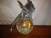 CRYSTAL DRAGON PAPERWEIGHT!BEAUTIFUL CRYSTAL! LIKE NEW!PLEASE SEE PICS FOR SCALE SIZE.