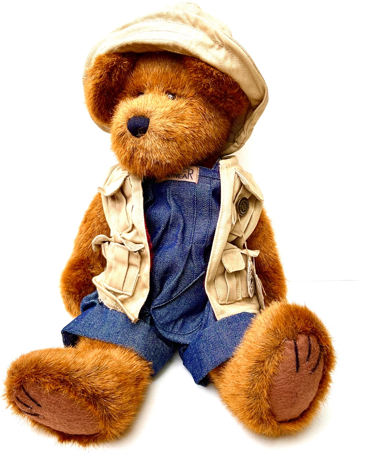 This Collectible Boyd's Stuffed Bear, "HEMINGWAY K. GRIZZMAN", comes with super adorable Boyd's "Bearwear" clothing. Excellent Condition.
