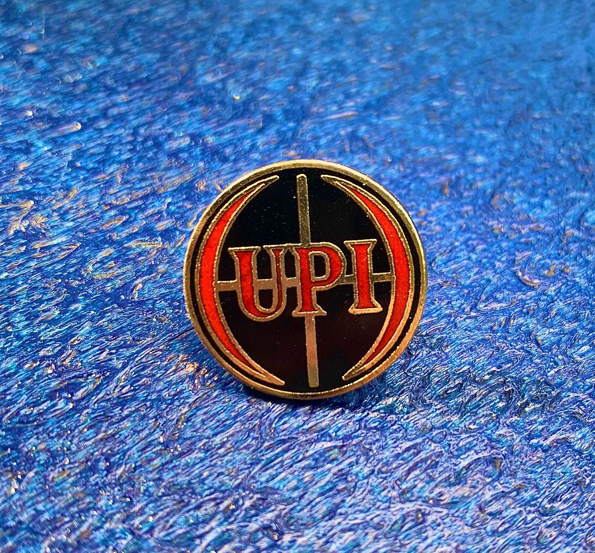 "UPI" (United Press International) Vintage Press Pin from approx. 1960's