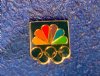 VINTAGE OLYMPICS NBC GOLD TONED ENAMEL PIN