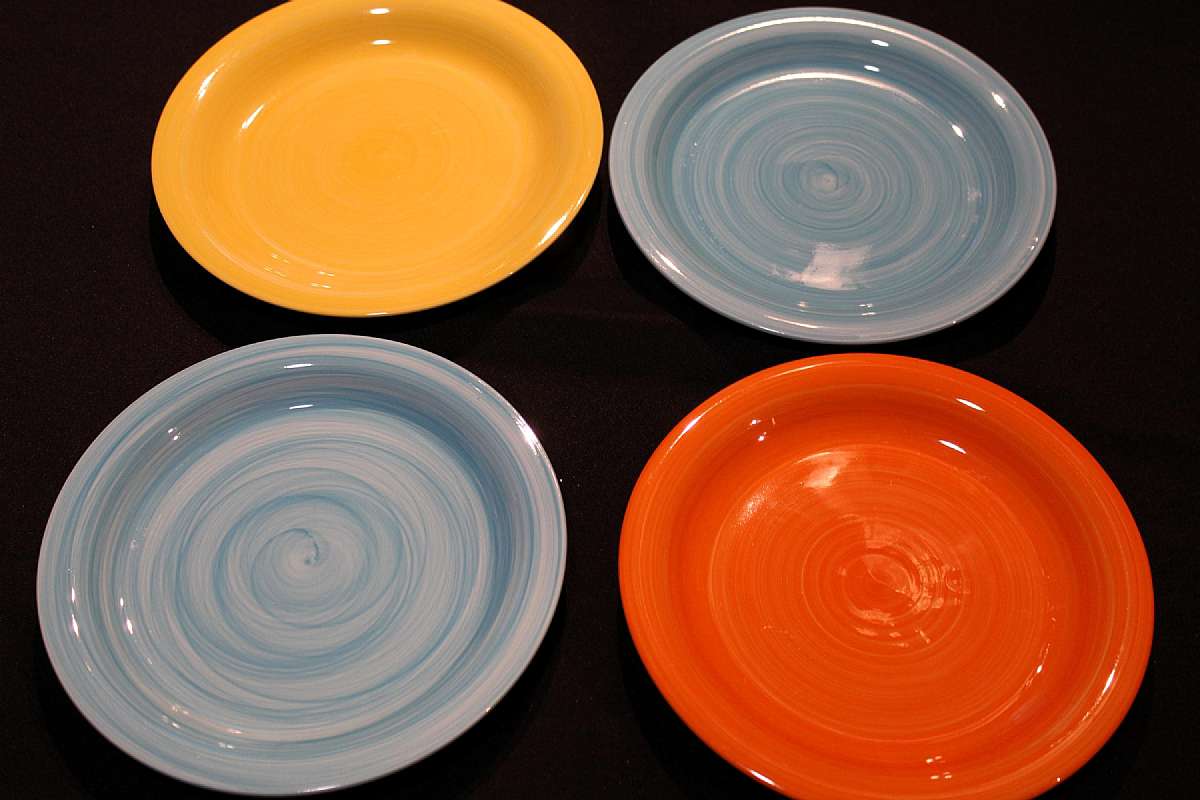 Up for sale are these Citrus Grove Set Of Four Dinner Plates in excellent condition with no chips or cracks. The dinner plates measure approx. 10 3/4"W. Shipping Excludes: Alaska/Hawaii, US Protectorates, APO/FPO, PO Box.Shipping Provided to the Un