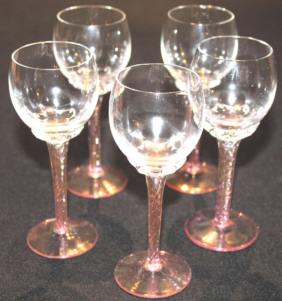 Up for sale are these Bohemia Crystal Crystalex Suzanne Set Of Five Cordial Glasses in excellent condition with no chips or cracks. The cordial glasses measure approx. 5 1/4"T by 1 7/8"W.  Shipping Excludes: Alaska/Hawaii, US Protectorates, APO