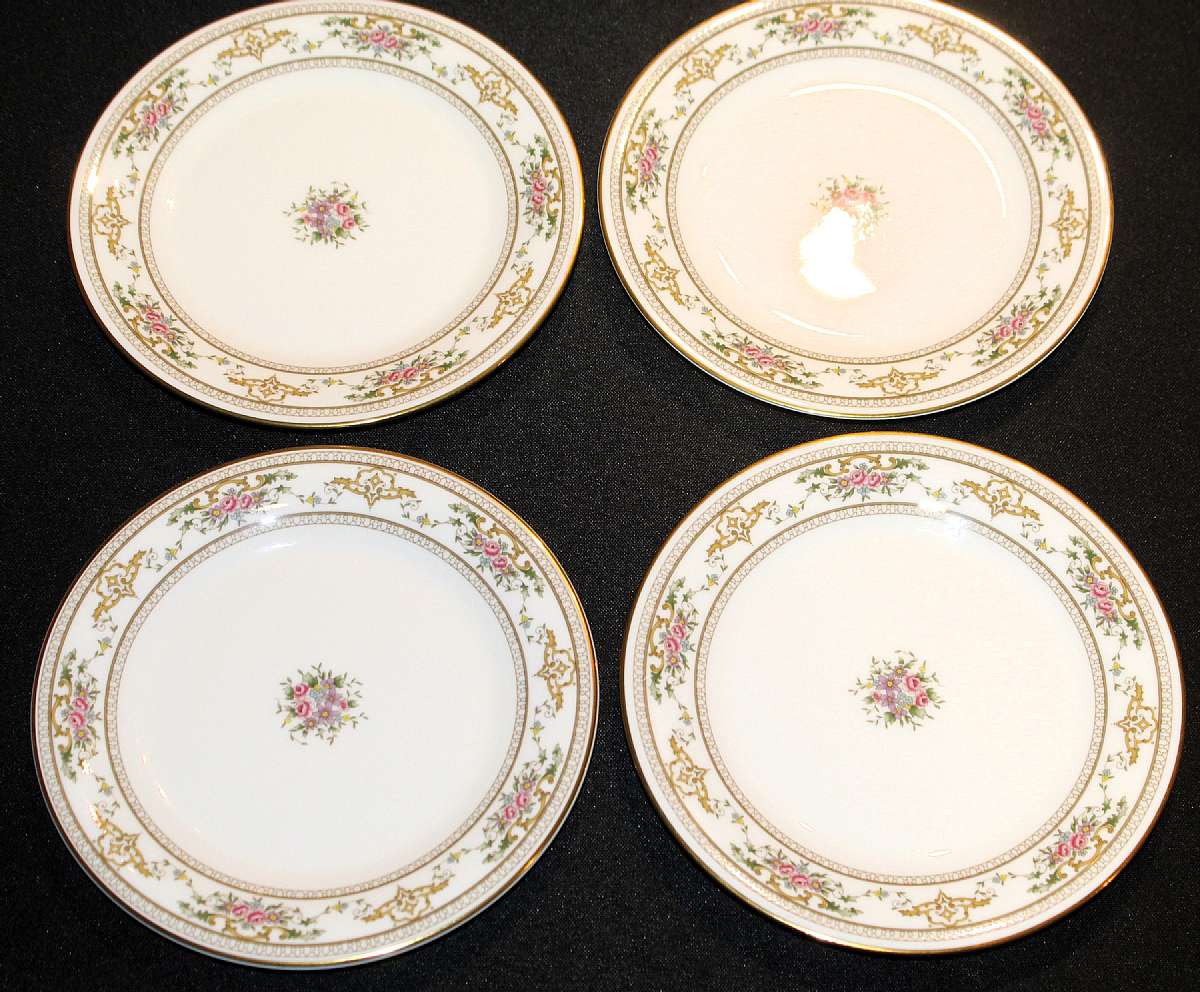 Up for sale is this Royal Doulton Alton Set Of Four Bread Plates in outstanding excellent condition with no chips or cracks. The Plates measures approx. 6 5/8"W.  Shipping Excludes: Alaska/Hawaii, US Protectorates, APO/FPO, PO BoxShipping Provided