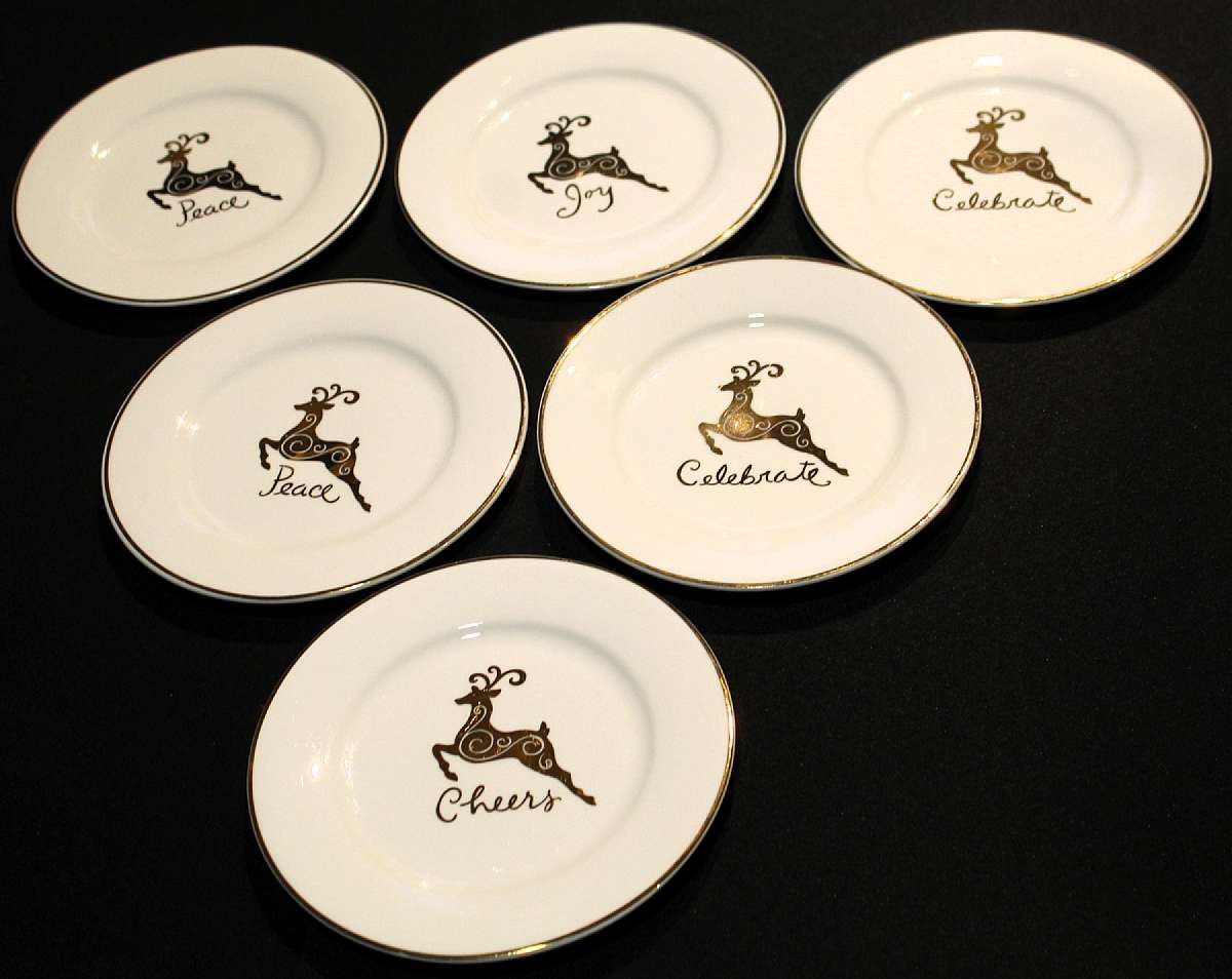 Up for sale are these Gibson Celebration Set Of Six Salad Plates in very good condition with no chips or cracks. They measures approx. 7 5/8" Wide.Shipping Excludes: Alaska/Hawaii, US Protectorates, APO/FPO, PO BoxShipping Provided to the United St