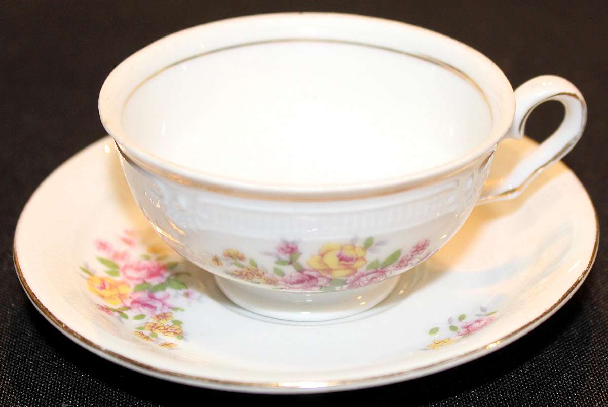 Up for sale Is this Occupied Japan SGK Demitasse Cup & Saucer Set with no chips or cracks. The cup measure approx. 1 1/2"T by 3"W. The saucer is 4 3/8"W.   Shipping Excludes: Alaska/Hawaii, US Protectorates, APO/FPO, PO BoxShipping Pr