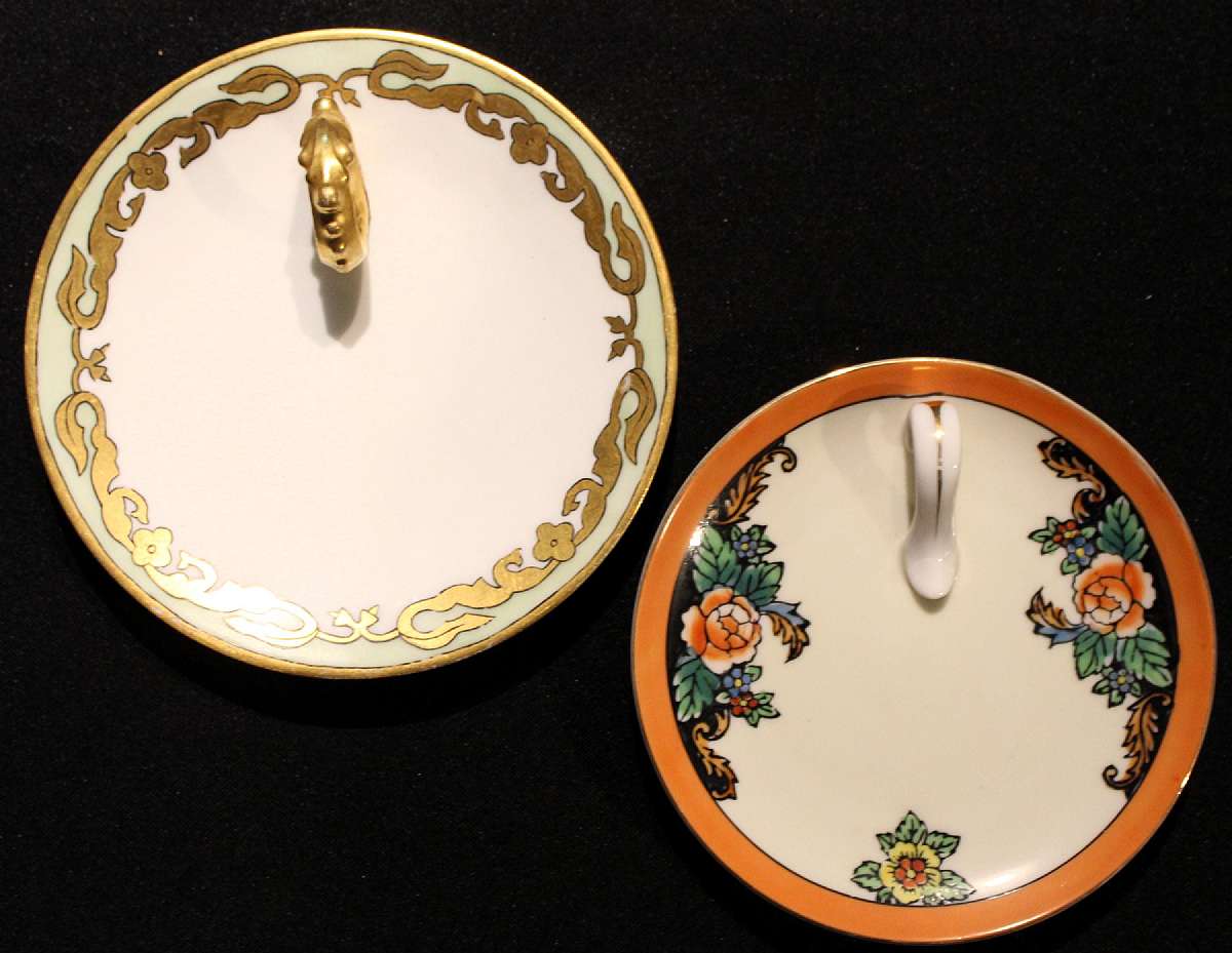 Up for sale are these Limoges France Paroutaud Freres & Noritake Japan Bon Bon Plates in great condition with no chips or cracks. The Limoges plate measures approx. 6 1/8 inches wide and the Noritake 5 1/2"W.  Shipping Excludes: Alaska/Hawaii, U