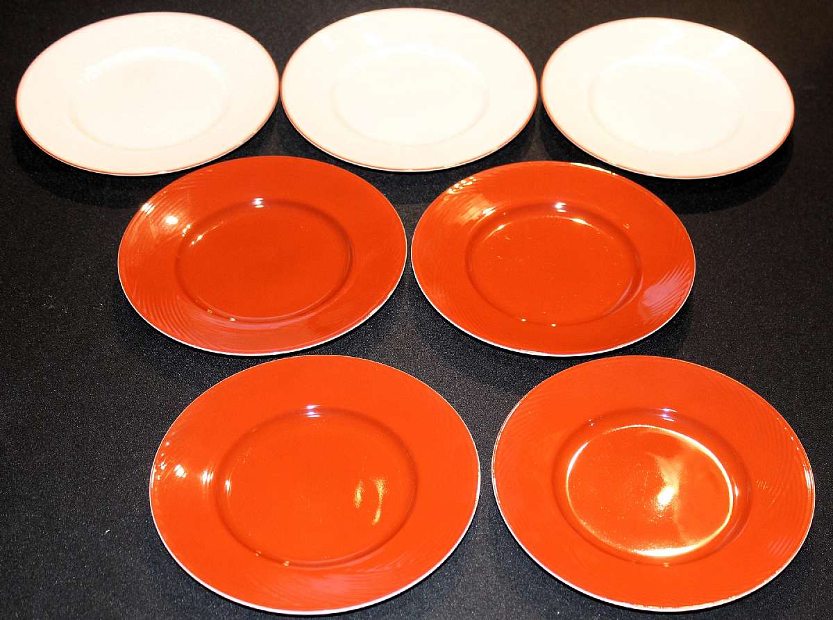 Up for sale are these Dansk Bamboo Set Of Seven Bread & Butter Plates in excellent condition with no chips or cracks. They measure approx. 7 1/2"W. Please see my other sales for more of this pattern.Shipping Excludes: Alaska/Hawaii, US Protector
