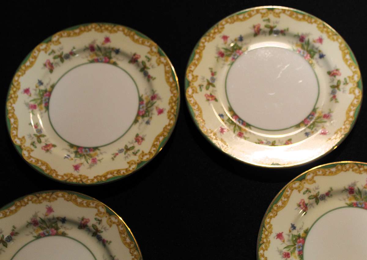 Up for sale are these Noritake Ashby Set of Five 7 5/8" Salad Plates in great condition with no chips or cracks.   Shipping Excludes: Alaska/Hawaii, US Protectorates, APO/FPO, PO BoxShipping Provided to the United States Only