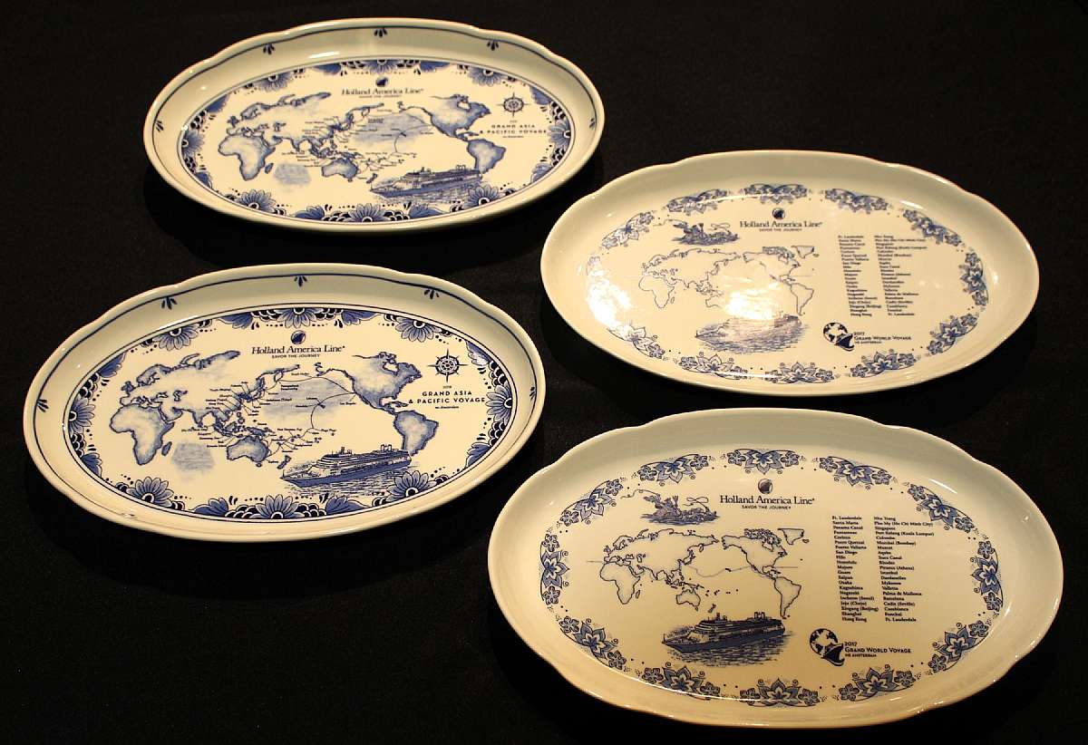 Up for sale are these Goedewaagen Holland American Handmade In The Netherlands Set Of Four Platters in great condition with no chips. They measure approx. 12 3/4"L by 7 3/4"W. Some minor crazing. Shipping Excludes: Alaska/Hawaii, US Protectorat