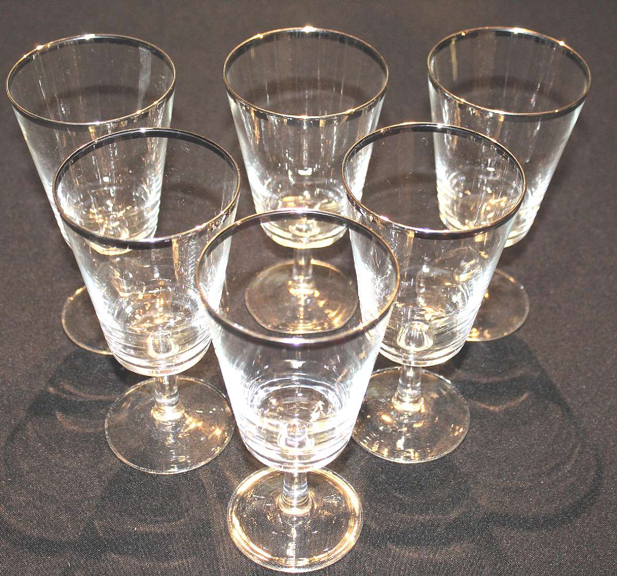 Up for sale are these Cristal D'Arques-Durand Parisienne 6 Water Goblets in excellent condition with no chips or cracks. They measure approx. 6 3/8" Tall.Shipping Excludes: Alaska/Hawaii, US Protectorates, APO/FPO, PO BoxShipping Provided to the Un