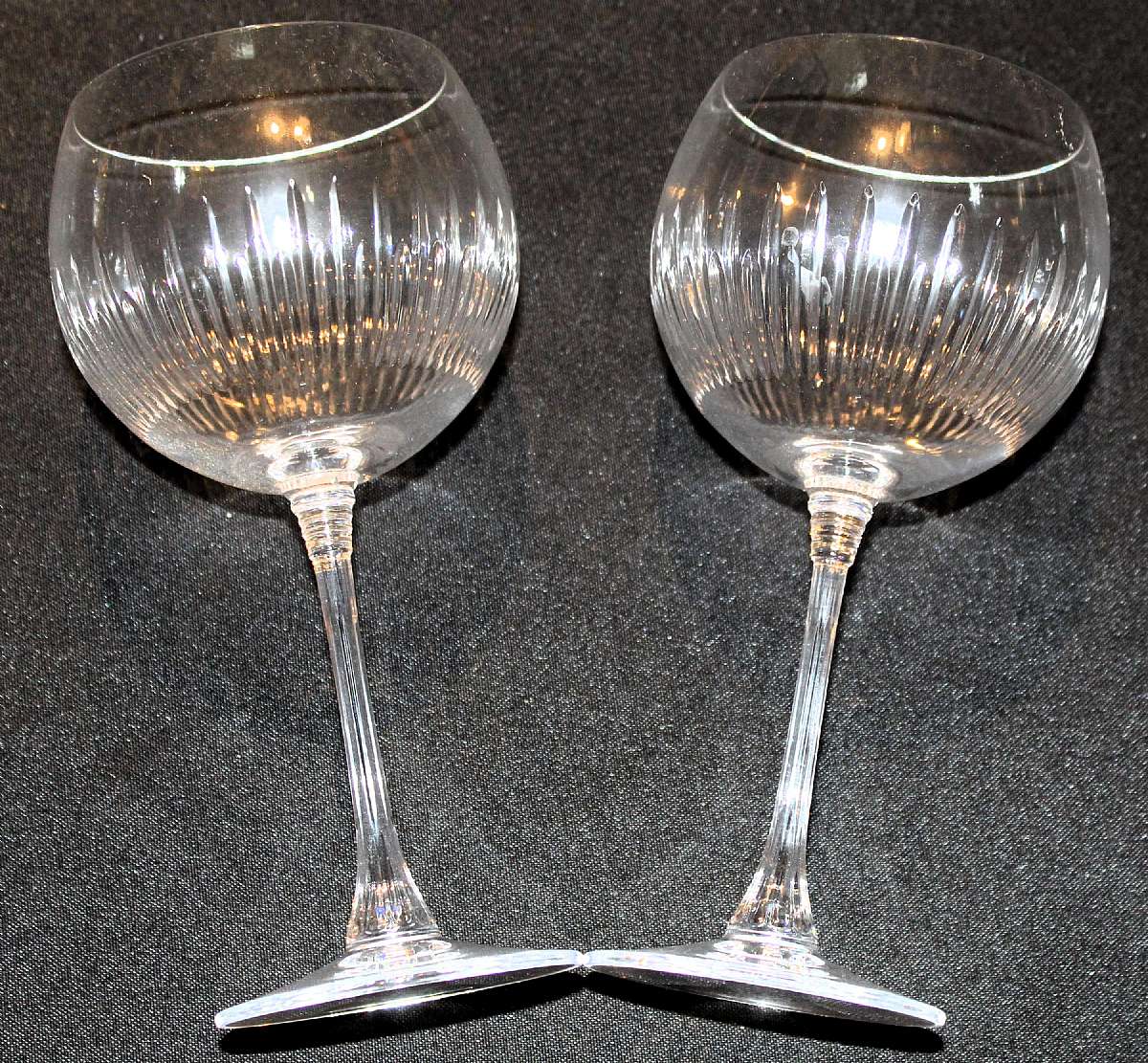 Up for sale are these Tiffin Pattern TIF75 Set Of Two Wine Glasses in excellent condition with no chips or cracks. They measure approx. 7 3/4"T by 3 1/4"W. Shipping Excludes: Alaska/Hawaii, US Protectorates, APO/FPO, PO BoxShipping Provided to
