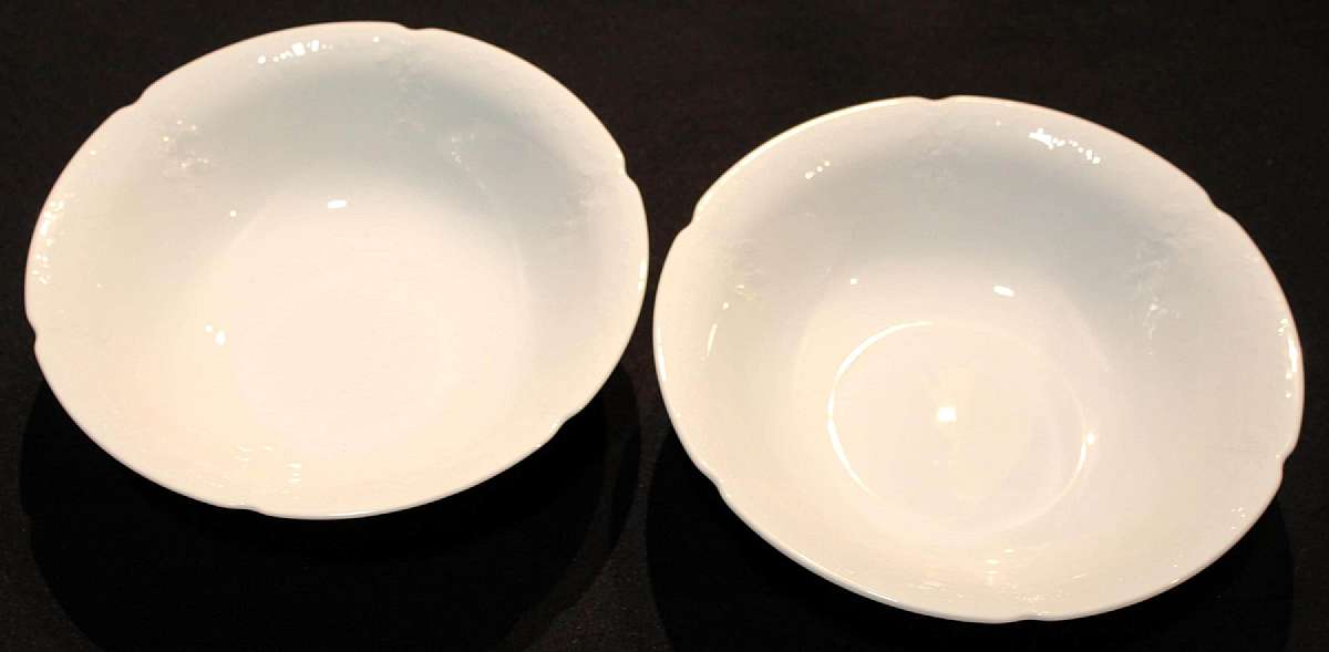 Up for sale are these Kaiser Dubarry Pair Of Ten Inch Round Vegetable Bowls in excellent condition with no chips or cracks. The Vegetable Bowl measures approx. 10"W by 2 3/4"D.  Shipping Excludes: Alaska/Hawaii, US Protectorates, APO/FPO, PO Bo
