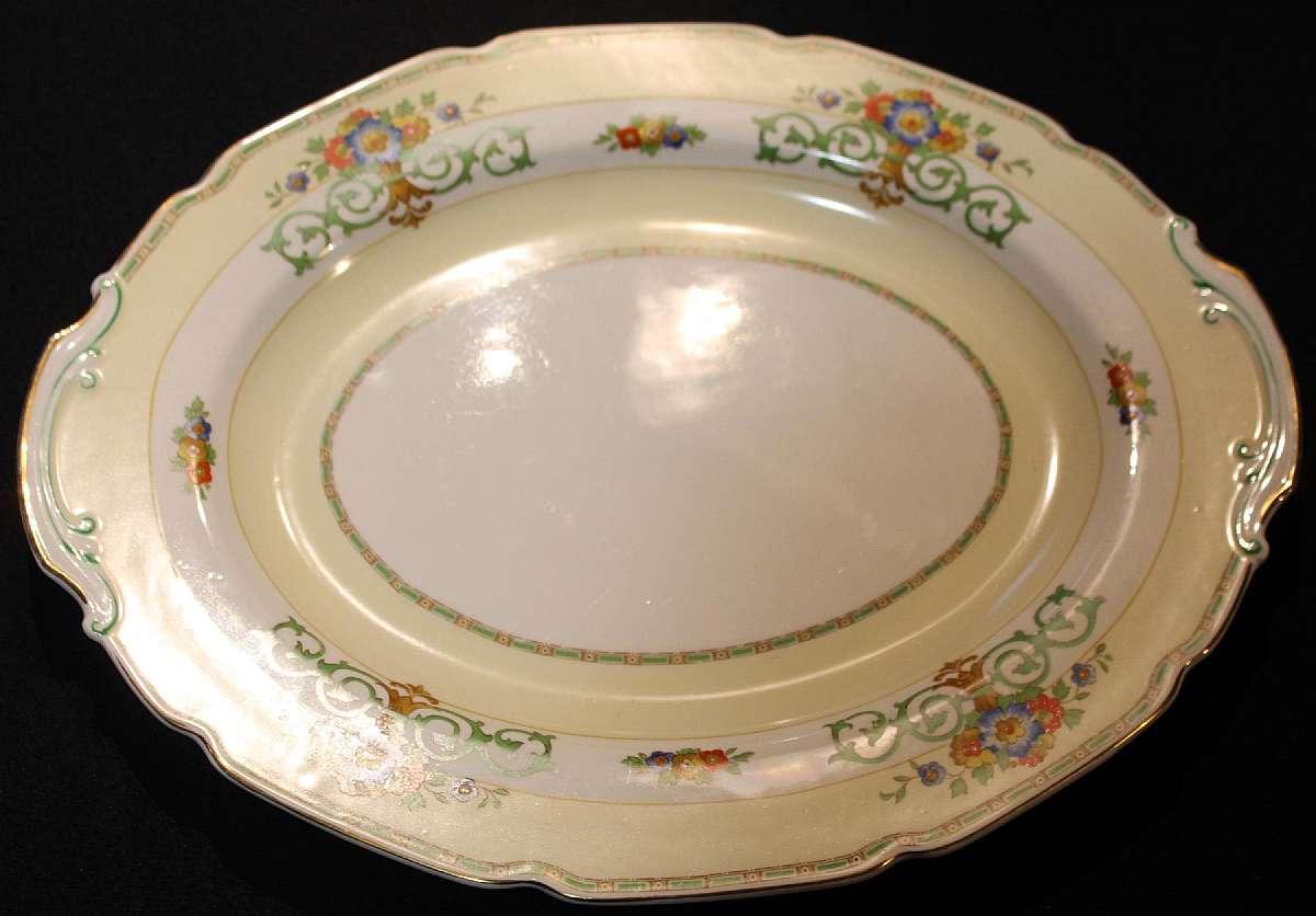 Up for sale is this Grindley Gosforth England Platter. Rare piece in very good condition with no chips or cracks.  Measures approx. 16 3/4"L by 13 1/8"WShipping Excludes: Alaska/Hawaii, US Protectorates, APO/FPO, PO Box Shipping Provided to th
