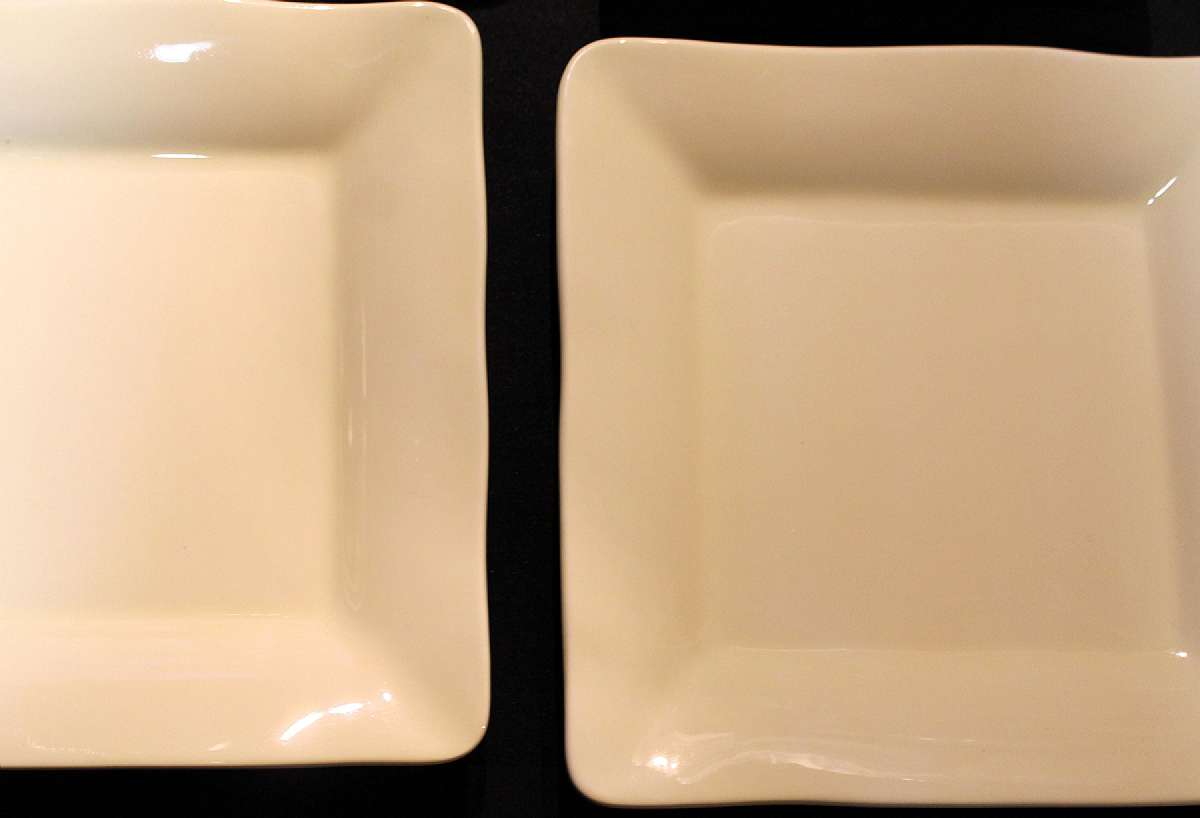 Up for sale are these Mikasa Brava Cream Set Of Three Dinner Plates & One Salad Plate in excellent condition with no chips or cracks. The dinner plates measure approx. 10 1/2 "W & the salad plate 8 1/8"W.Shipping Excludes: Alaska/Hawaii
