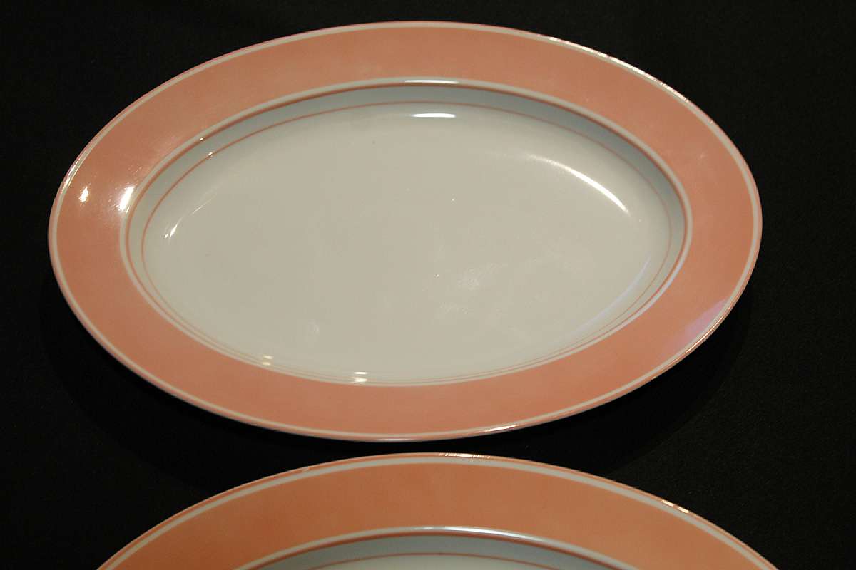 Up for sale is this Fitz & Floyd Rondelet Peach Set Of Two Platters in great condition with no chips or cracks. The Platters measures approx. 14 1/2""L by 10 1/2"W. Please see my other sales for more of this pattern.Shipping Excludes:
