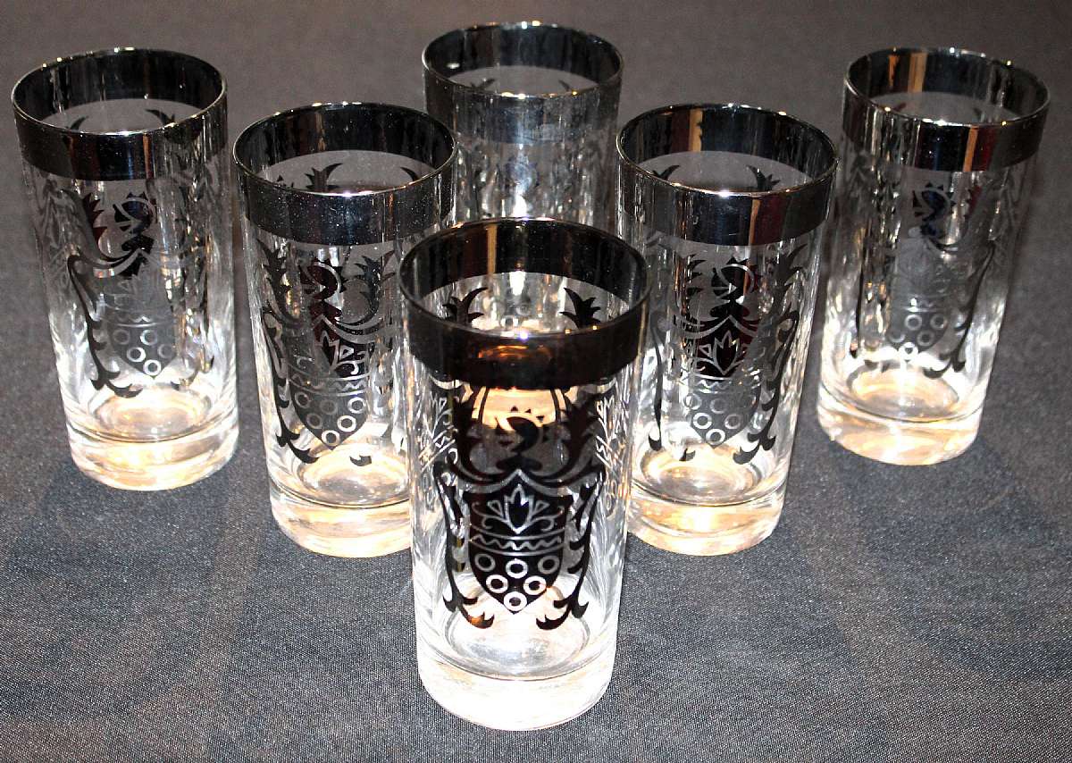 Up for sale are these Century Metal Craft Crystal Sheild Set Of Six Highball Glasses. In excellent condition with no chips or cracks. They measure approx. 5 5/8"T by 2 3/4"W.Shipping Excludes: Alaska/Hawaii, US Protectorates, APO/FPO, PO Box S