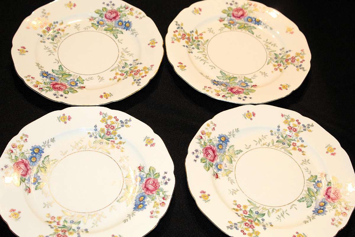 Up for sale are these Four Vintage EPIAG Royal Czechoslovakia Dinner Plates in very good condition with no chips or cracks. They measure approx. 10 "W.   Shipping Excludes: Alaska/Hawaii, US Protectorates, APO/FPO, PO BoxShipping Provided to the Un