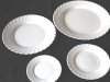 Arcopal Trianon Chop, Dinner, Salad & Bread Plates, Set of 4