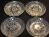 Cristal Dâ€™Arques Durand Antique Clear Luncheon Plates, Set of 4, 8 Inch