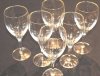 Crystal Ribbed Optic Wine Glasses, Set of 6, 7 3/8 Inch