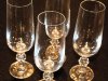 Import Associates Claudia Fluted Champagne Glasses, Set of 4, 6 3/4 Inch