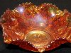 Imperial Glass Hobstar Marigold Bowl, 9 Inch