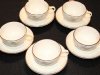 Winfield Passion Flower California USA Cups & Saucers, Set of 5