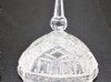 Vintage Crystal Quality Glass Cross Hatch Lidded Candy Dish, 9 3/4 Inch