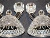 Imperial Glass Tradition Clear Double Candle Stick Holders, Set of 2, 4 1/2 Inch