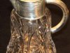 Crystal Western Germany Vintage Lemonade Or Juice Pitcher With Glass Insert For Ice
