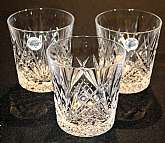 Up for sale are these Cristal D'Arques-Durand Villemont Set Of 3 Double Old Fashioned Glasses in excellent condition with no chips or cracks. The Glasses measure approx. 3 3/4"T by 3 1/2"WShipping Excludes: Alaska/Hawaii, US Protectorates, APO