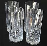 Up for sale are these Oneida Antonia Crystal Set Of Four Highball Glasses that were Crafted In Italy. They measure approx. 5 7/8"T by 2 3/4"W. In excellent condition with no chips or cracks. Shipping Excludes: Alaska/Hawaii, US Protectorates,