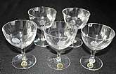 Up for sale are these Beautiful Vintage Helios West Germany Crystal Stemware With A Etched Rose Set Of Five Glasses. They are in excellent condition with no chips or cracks. They measure approx. 4"T by 3"W and hold approx. 5-6 ounces. Some of th