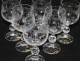 Up for sale are these Cascade By Import Associates Set Of 6 Wine Glasses in excellent condition with no chips or cracks. They measure approx. 5 7/8" Tall.Shipping Excludes: Alaska/Hawaii, US Protectorates, APO/FPO, PO BoxShipping Provided to the U