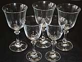 Up for sale are these Royal Bavarian Pattern RBV1 Set Of 3 Water Goblets 2 Wine Glasses in excellent condition with no chips or cracks. The water goblets measure approx. 7 1/8"T by 3 3/4"W and the wine glasses approx. 6 3/8"T by 3 1/4"