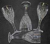 Up for sale are these Godinger Dublin Set of Four All Purpose Glasses in excellent condition with no chips or cracks. The Glasses measure approx. 8"T by 3"WShipping Excludes: Alaska/Hawaii, US Protectorates, APO/FPO, PO BoxShipping Provided t