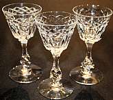 Up for sale are these Tiffin Bristol Set Of Three Liquor Cocktail Glasses in excellent condition with no chips or cracks. They measure approx. 5 7/8"T by 2 7/8"W. Shipping Excludes: Alaska/Hawaii, US Protectorates, APO/FPO, PO BoxShipping Pro