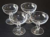 Up for sale are these Heisey Lariat Set Of Four Sherbet Glasses in great condition with no chips or cracks. They measure approx. 4"T by 3 7/8"W.Shipping Excludes: Alaska/Hawaii, US Protectorates, APO/FPO, PO BOXShipping Provided to the United