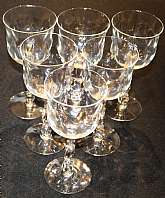 Up for sale are these Fostoria Cellini Set Of Six Beautiful Stemware Pieces in excellent condition with no chips or cracks. The glasses measure approx. 7 1/8"T by 3 1/4"W.Shipping Excludes: Alaska/Hawaii, US Protectorates, APO/FPO, PO BoxShip