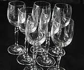 Up for sale are these Studio Nova Evita Set Of Seven White Wine Glasses in excellent condition with no chips or cracks. They measure approx. 7 1/8" Tall and 2 1/8"W.Shipping Excludes: Alaska/Hawaii, US Protectorates, APO/FPO, PO BoxShipping P