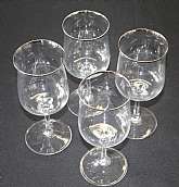 Up for sale are these Lenox Desire Platinum Set Of Four Water Glasses  in great condition with no chips or cracks. The water glasses are approx. 7"T by 3"W.Shipping Excludes: Alaska/Hawaii, US Protectorates, APO/FPO, PO BoxShipping Provided t