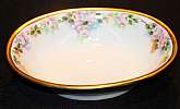Up for sale is this Royal Bayreuth Antique Pink Rose Floral Oval Vegetable Bowl in great condition with no chips, cracks or crazing. Minor Gold Wear. The bowl measures approx. 9 3/4"L by 7 1/4"W by 2 1/4"D. This mark was used around 1902. P