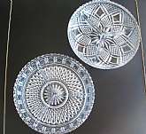 Up for sale are these Crystal Set Of Two Divided Bowls For Entertaining in great condition with no chips or cracks. They both measure approx. 8 inches wide.  Shipping Excludes: Alaska/Hawaii, US Protectorates, APO/FPO, PO BoxShipping Provided to the Un