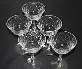 Up for sale are these Beautiful Vintage Tiffin Londonderry Set Of Five Champagne Glasses. They are in excellent condition with no chips or cracks. They measure approx. 6"T by 4"WShipping Excludes: Alaska/Hawaii, US Protectorates, APO/FPO, PO B