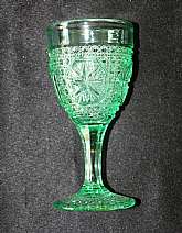 Up for sale is this Imperial Glass-Ohio Mogul Variant Water Goblet in great condition with no chips or cracks. It measure approx. 6 3/4"T by 3"W. Shipping Excludes: Alaska/Hawaii, US Protectorates, APO/FPO, PO BoxShipping Provided to the Unit