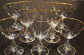 Up for sale are these Beautiful Fostoria Ambassador Set Of Three Water & Four Champagne Glasses in excellent condition with no chips or cracks. The Champagne glasses measure approx. 4 3/4"T by 4"W and the water glasses 6 1/8"T by 4"