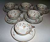 Up for sale are these Noritake Florence Set Of Six Cups & Saucers in excellent condition. No chips or cracks. I do not believe these were ever used. The cups measure approx. 1 7/8". Please see my other sales for more of this pattern.Shipping Ex