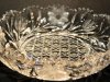 Antique Saw Tooth Rim Heavily Decorated Shallow Bowl
