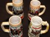 Budweiser Clydesdales Stein Mug Set Of Four